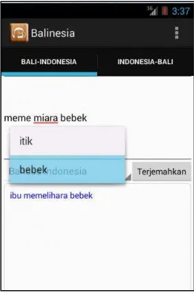 Android Based Translator of Balinese into Indonesian using Binary 