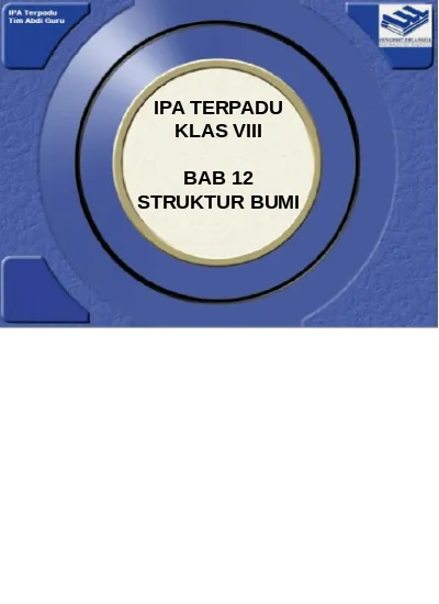 Ipa Terpadu Viii Bab 12 Struktur Bumi