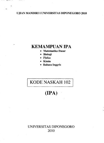 Soal Um Undip 2017