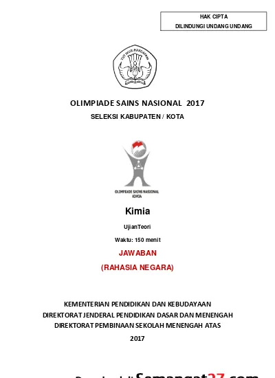 Top Pdf Soal Osn Kimia Smama Tingkat Kabupatenkota 2017 Jawaban Secara Rinci 2 123dok Com