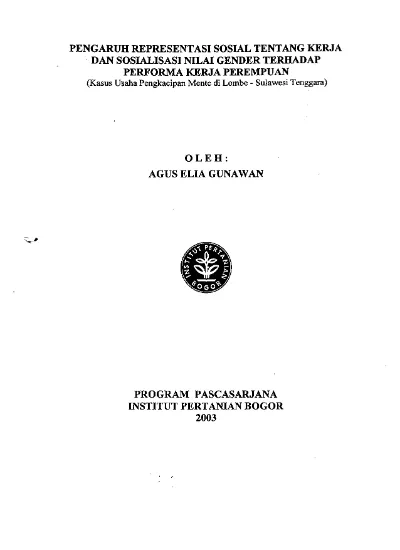 Top Pdf Pengaruh Sosialisasi Gender Terhadap Pem 123dok Com