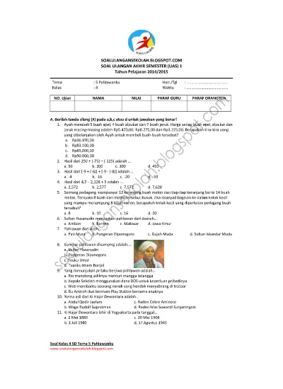 Top Pdf Soal Uas I Btq Kls 2 123dok Com