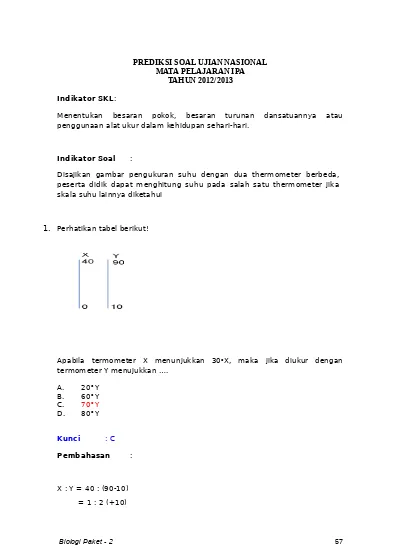 Top Pdf Prediksi Soal Ipa Biologi 2 123dok Com