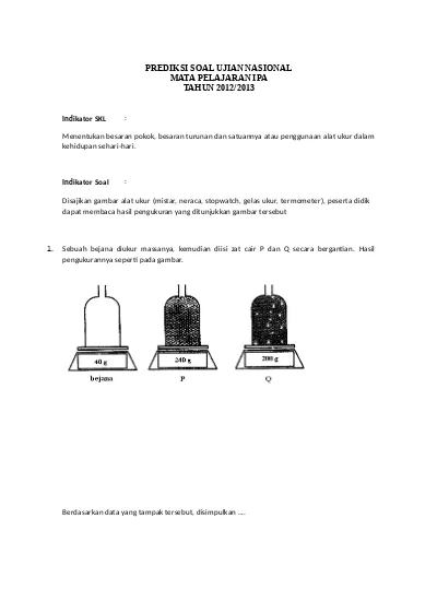 Prediksi Soal Ipa Biologi 3