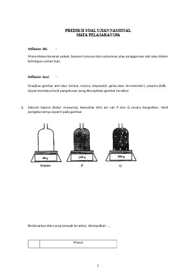 Prediksi Soal Ipa Biologi 3