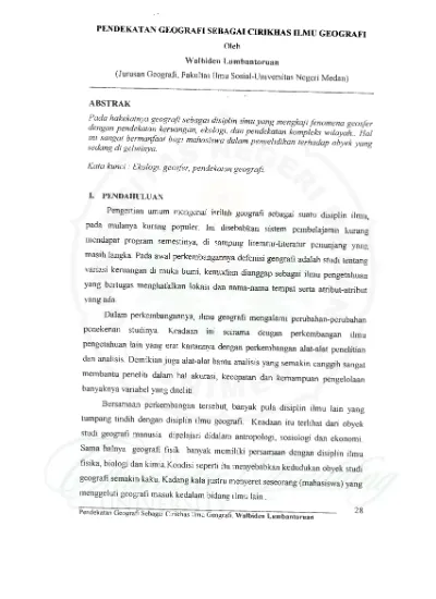 Top Pdf Pendekatan Geografi Sebagai Ciri Khas Ilmu Geografi 123dok Com