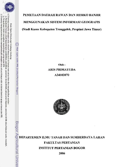 Top PDF PEMETAAN DAERAH RAWAN BANJIR DI KOTA SURAKARTA MENGGUNAKAN ...