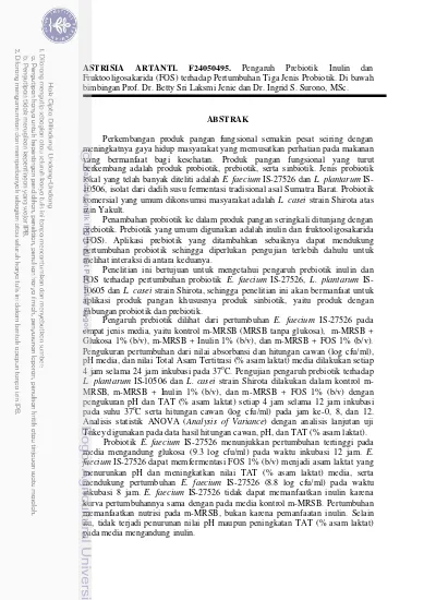 Top Pdf Pengaruh Prebiotik Inulin Dan Fruktooligosakarida Fos Terhadap Pertumbuhan Tiga Jenis Probiotik 123dok Com