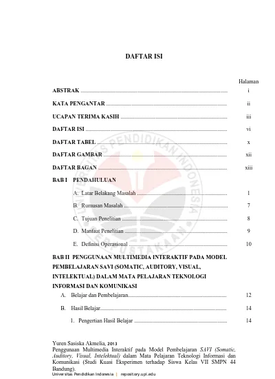 PENGGUNAAN MULTIMEDIA INTERAKTIF PADA MODAL PEMBELAJARAN SAVI.