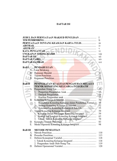 Efektivitas Teknik Konseling Keluarga Integratif Untuk Meningkatkan Kualitas Pengasuhan Anak Oleh Orang Tua Siswa Smp