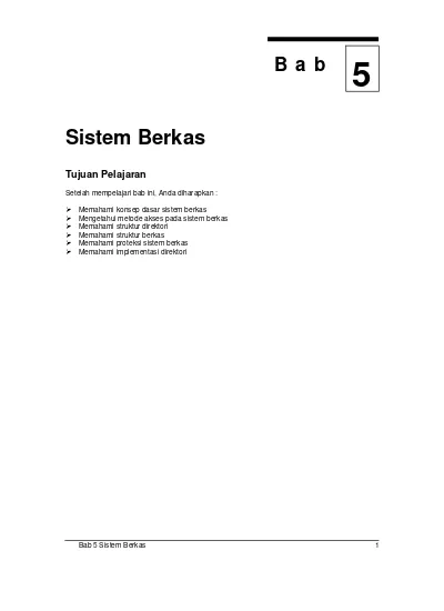 B A B 5 Sistem Berkas