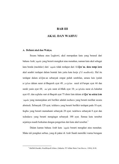 Akal Dan Wahyu Ibn Rusyd Institutional Repository Of Iain Tulungagung