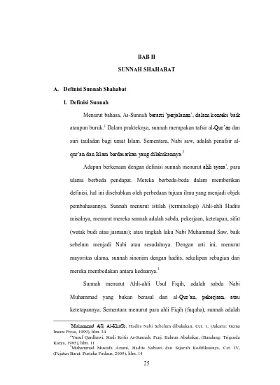 Posisi Sunnah Shahabat Dalam Tasyri Menurut Madzhab Ahlussunnah Wal Jama Ah Institutional Repository Of Iain Tulungagung