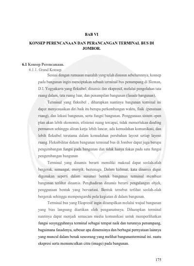 KONSEP PERENCANAAN DAN PERANCANGAN TERMINAL BUS DI LANDASAN KONSEPTUAL ...