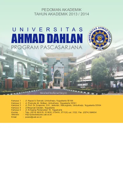 Pedoman Akademik Pascasarjana 2013 2014 Versi Cetak