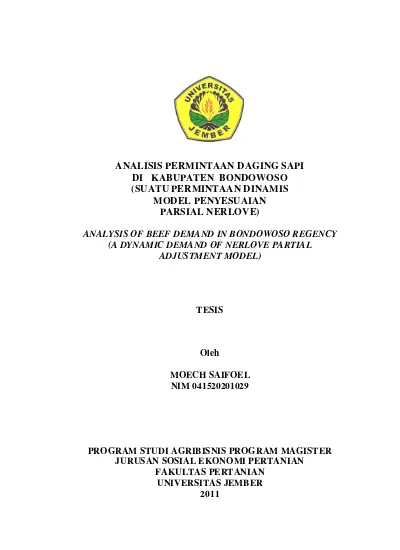 Top Pdf Analisis Permintaan Daging Sapi Di Kabupaten Bondowoso 123dok Com