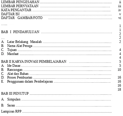 6 Laporan Karya Inovatif Lengkap Peraga Peta Zip