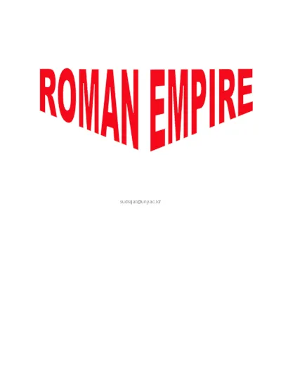 Peletak dasar pemerintahan kekaisaran romawi adalah kaisar