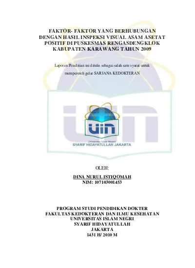 Top Pdf Faktor Faktor Yang Berhubungan Dengan Motivasi Ibu Melakukan Pemeriksaan Metode Inspeksi 1234