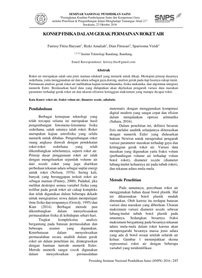 Top Pdf Roket Air 123dok Com