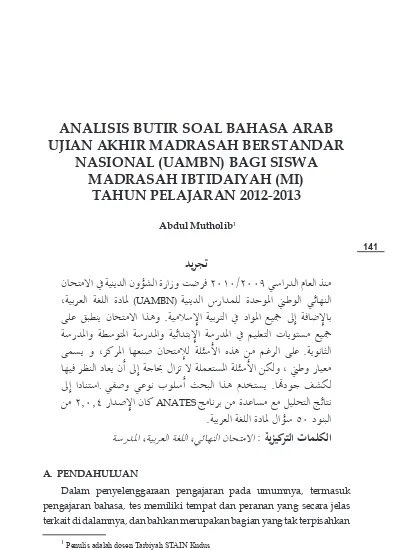 Top Pdf Contoh Soal Bahasa Arab Untuk Mi Kelas 3 123dok Com