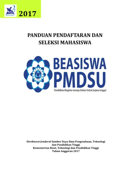 Beasiswa PMDSU Dikti Batch III bagi Lulusan Sarjana 2017/2018 