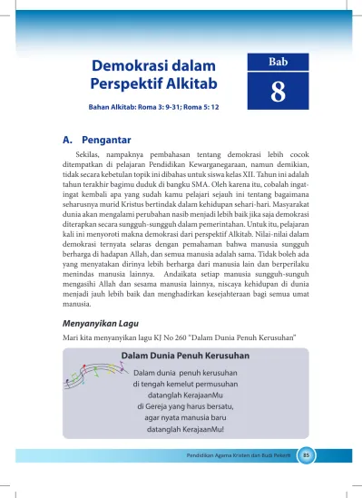 Demokrasi Dalam Prespektif Alkitab Semester 2