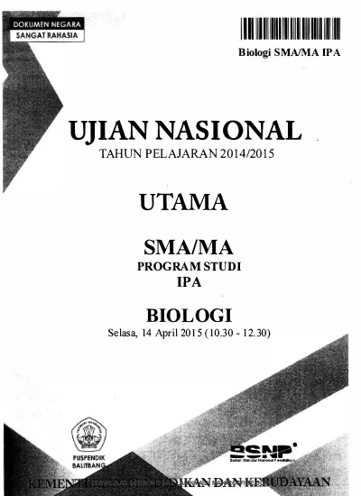 Pembahasan Soal Un Biologi Sistem Pencernaan