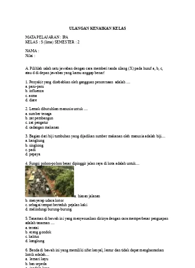 Top Pdf Soal Ukk Ski Kelas 5 Sd Dan Mi 123dok Com