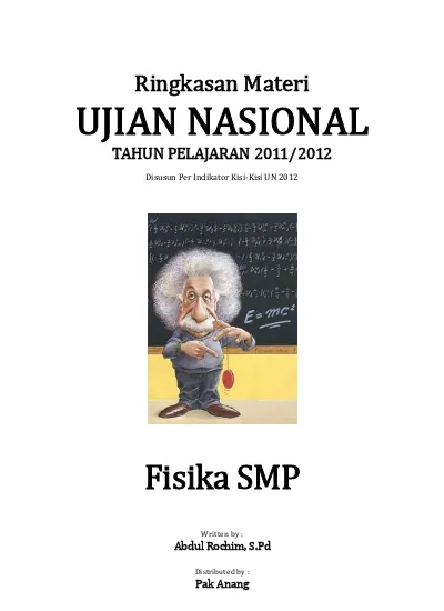 Ringkasan Materi UN IPA Fisika SMP 2012