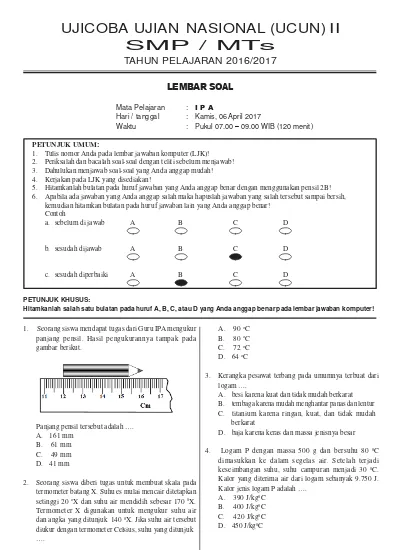 Top Pdf Soal Ucun Bk 2 2017 Bahasa Inggris 1 123dok Com