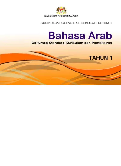 006 DSKP Bahasa Arab KSSR Tahun 1