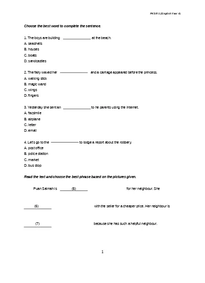 ujian mac bahasa inggeris kr1