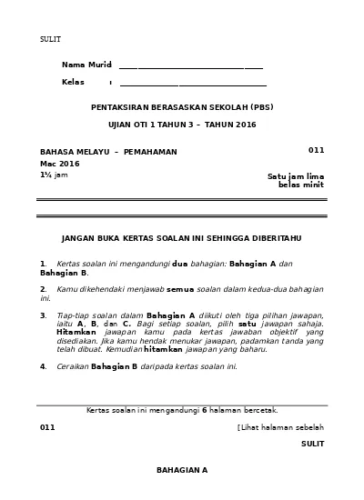 Top Pdf Soalan Bahasa Melayu Tahun 3 123dok Com