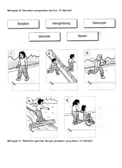 Peperiksaan Akhir Tahun Pend Jasmani Kesihatan PJK Tahun 1 