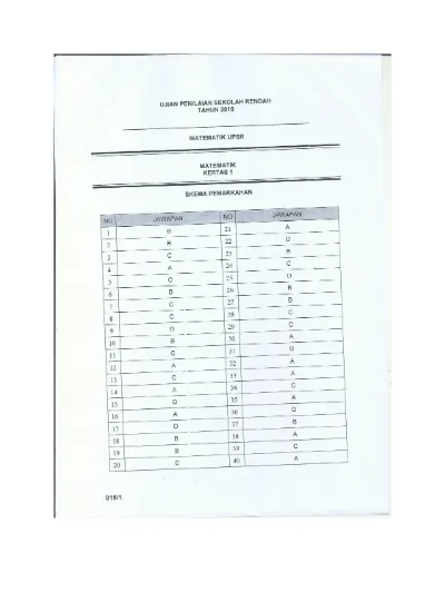 Top PDF SKEMA JAWAPAN KERTAS 2 PERCUBAAN UPSR 2016 - 123dok.com