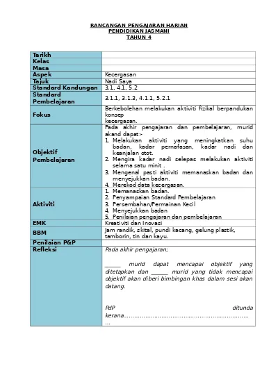 Top PDF panduan pengajaran PJ tahun 4.pdf - 123dok.com