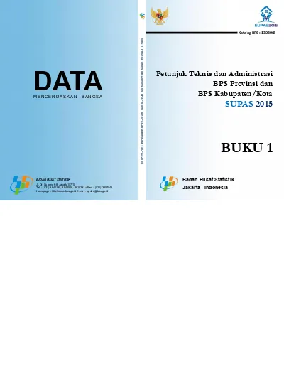 2015 2 Ped Buku Petunjuk Teknis Dan Administrasi BPS Provinsi Dan BPS ...