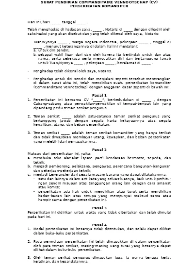 Top Pdf 6 Contoh Surat Format Perjanjian Kerja Pns Dan Cpns Terbaru File Word 123dok Com