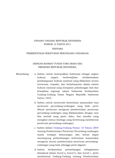 Top Pdf Pembentukkan Peraturan Perundang Undangan Menurut Undang Undang Nomor 12 Tahun 2011 123dok Com