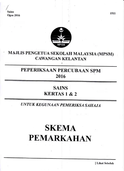 Top Pdf Skema Trial Sains 2016 Mpsm Kelantan 123dok Com