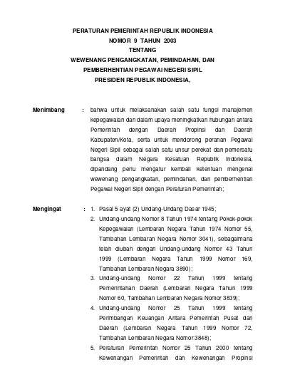 Top PDF Persoalan Kewenangan Dalam Pengangkatan Dan Pemberhentian ...