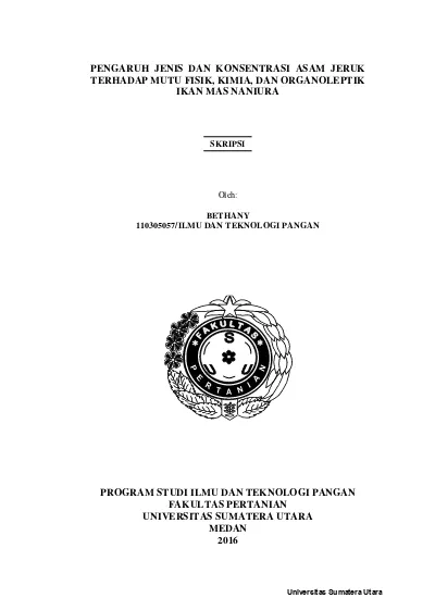 Pengaruh Jenis Dan Konsentrasi Asam Jeruk Terhadap Mutu Fisik, Kimia ...