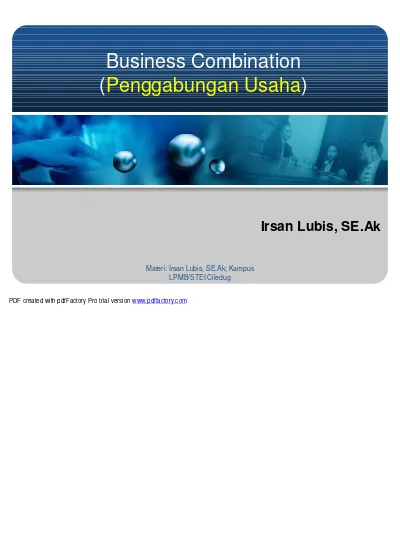 Top PDF Pengertian Penggabungan Usaha Dan Kombinasi Bisnis - 123dok.com