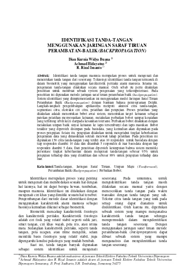 Top Pdf Identifikasi Tanda Tangan Menggunakan Jaringan Saraf Tiruan Perambatan Balik Backpropagation Diponegoro University Institutional Repository Undip Ir 123dok Com