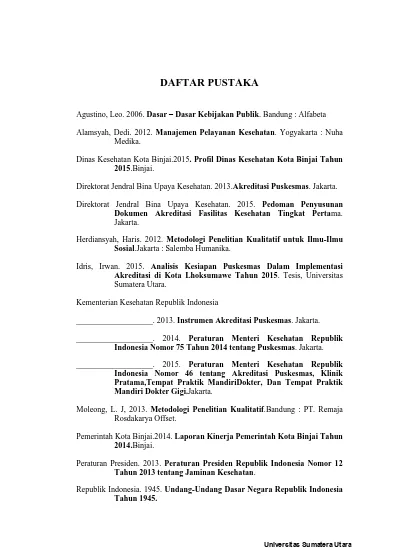 Analisis Kesiapan Dinas Kesehatan Kota Binjai Dalam Implementasi ...