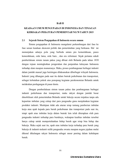 Kebijakan Pengupahan Di Indonesia (Studi Analisis : Peraturan ...