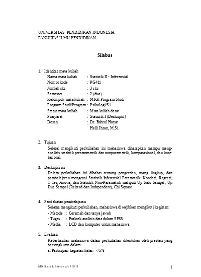 Smt 2 Pg411 Statistik Inferensial Sdh