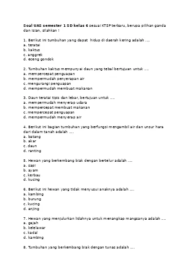 2 Mempunyai Bentuk Dan Ukuran Rangkuman Materi Ipa 6 Mi