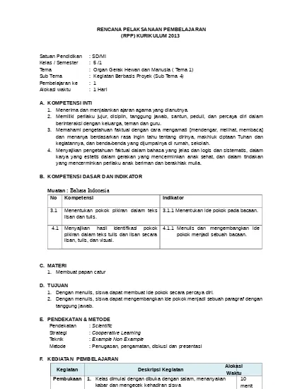 Materi Kelas 5 Tema 6 Kurikulum 2013 Revisi 2017 Literasi